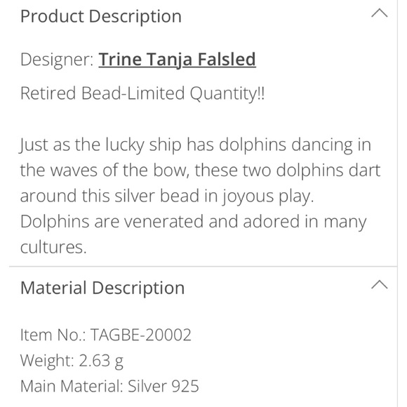 Trollbeads Dolphin Charm - Picture 5 of 6